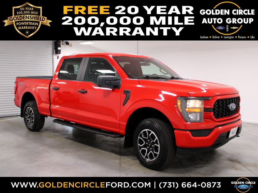 Race Red 2023 Ford F-150 XL SuperCrew 4WD Pickup Truck Four-Wheel Drive Automatic