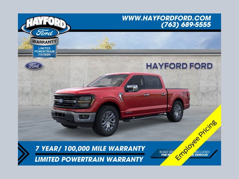 Ruby Red Metallic Tinted Clearcoat 2026 Ford F-150 XLT SuperCrew 4WD Pickup Truck Four-Wheel Drive Automatic