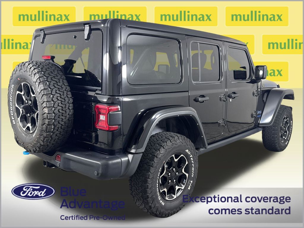 Certified Used 2021 Black Jeep Unlimited Rubicon 4xe image 4