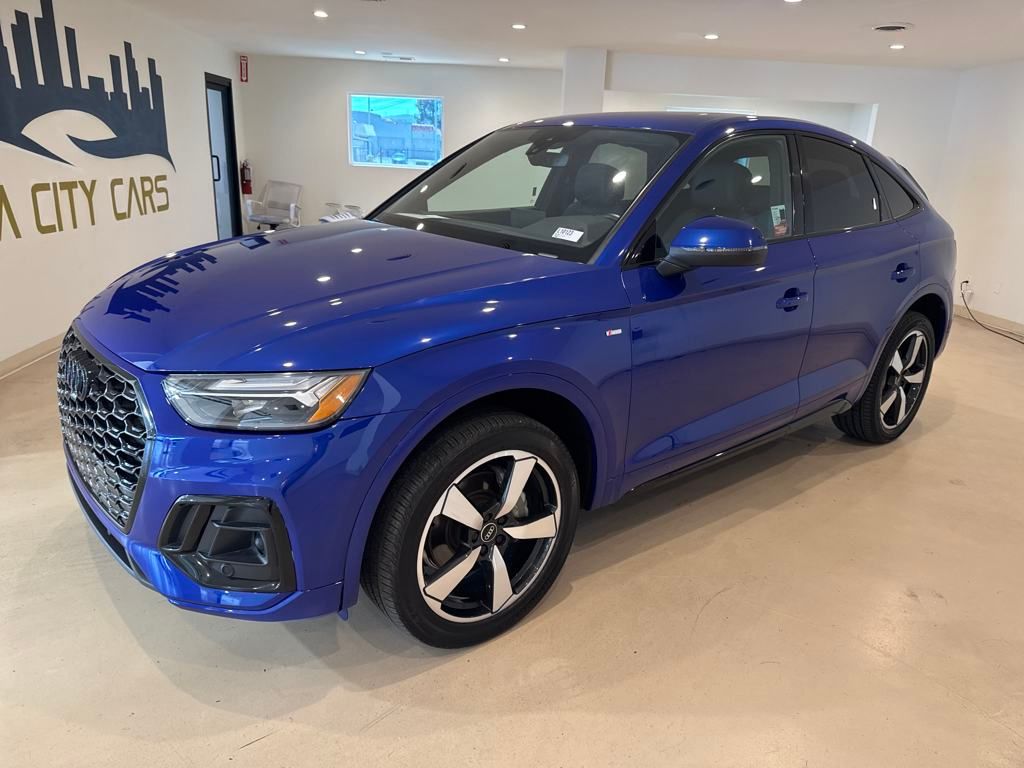 Blue Metallic 2023 Audi Q5 Sportback quattro Premium Plus S Line 45 TFSI AWD Sedan All-Wheel Drive 7-Speed Automatic