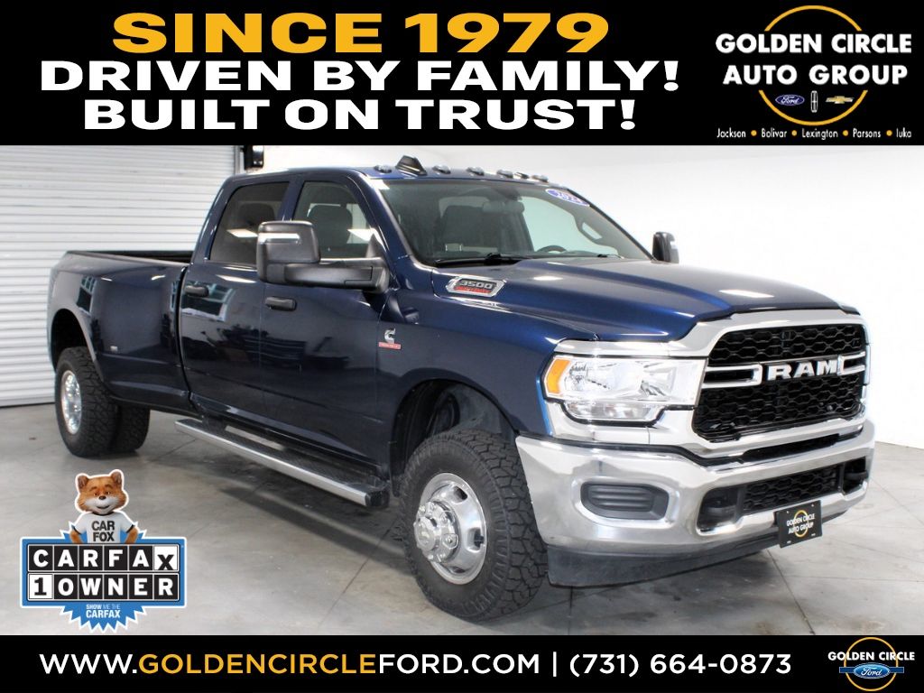 Patriot Blue Pearlcoat 2024 RAM 3500 Pickup Truck Four-Wheel Drive 6-Speed Automatic