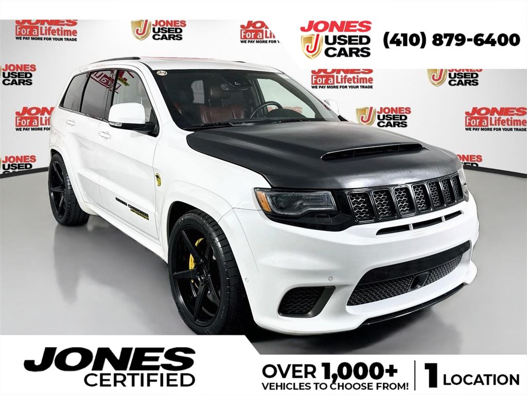 White (Ivory) 2018 Jeep Grand Cherokee SUV / Crossover Four-Wheel Drive 8-Speed Automatic