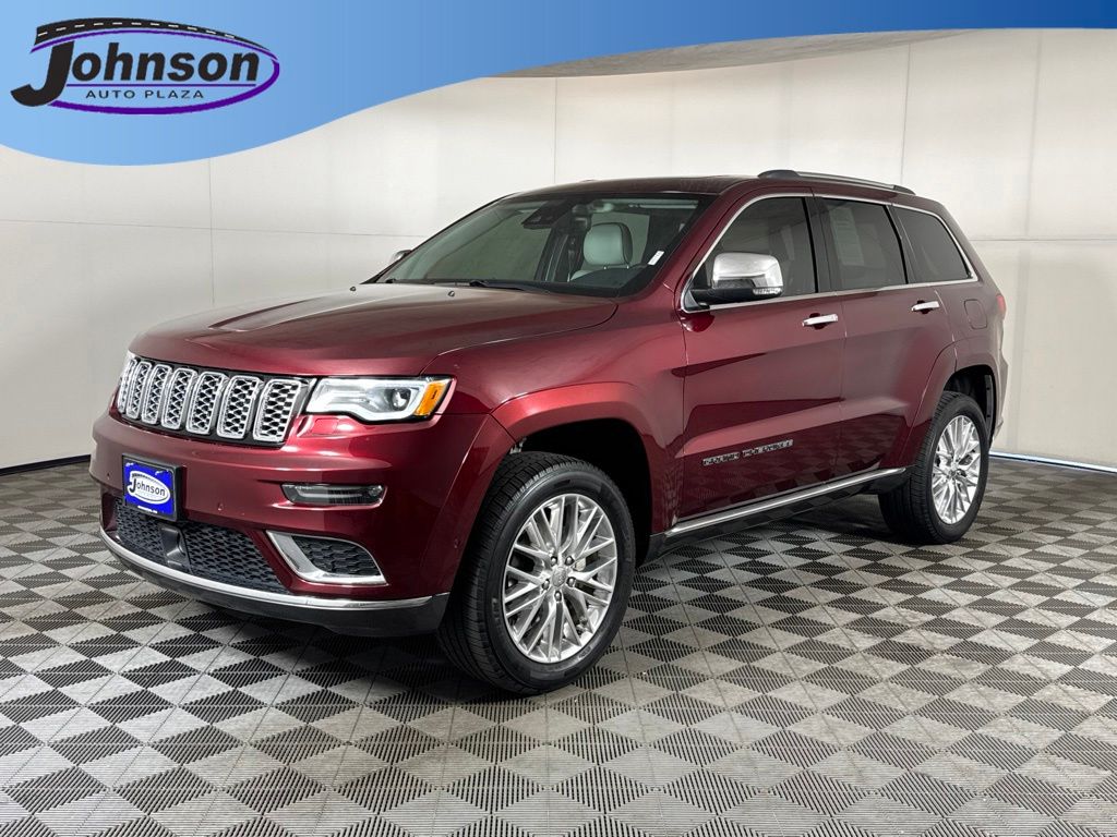 Velvet Red Pearlcoat 2017 Jeep Grand Cherokee SUV / Crossover Four-Wheel Drive 8-Speed Automatic