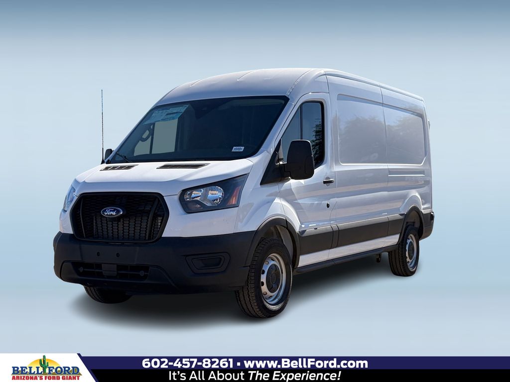 Oxford Wht 2025 Ford Transit Cargo 250 Medium Roof LB RWD Van Rear-Wheel Drive