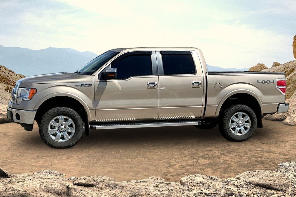 Brown (Tan) 2011 Ford F-150 Lariat SuperCrew 4WD Pickup Truck Four-Wheel Drive 6-Speed Automatic