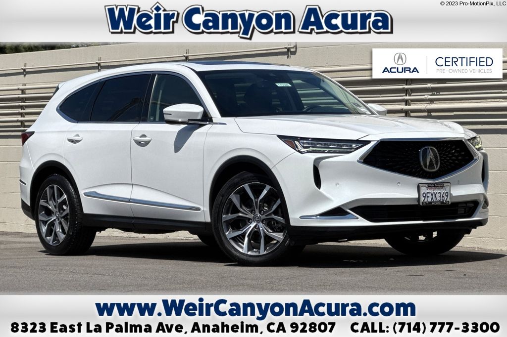 White 2023 Acura MDX FWD with Technology Package SUV / Crossover Front-Wheel Drive Automatic
