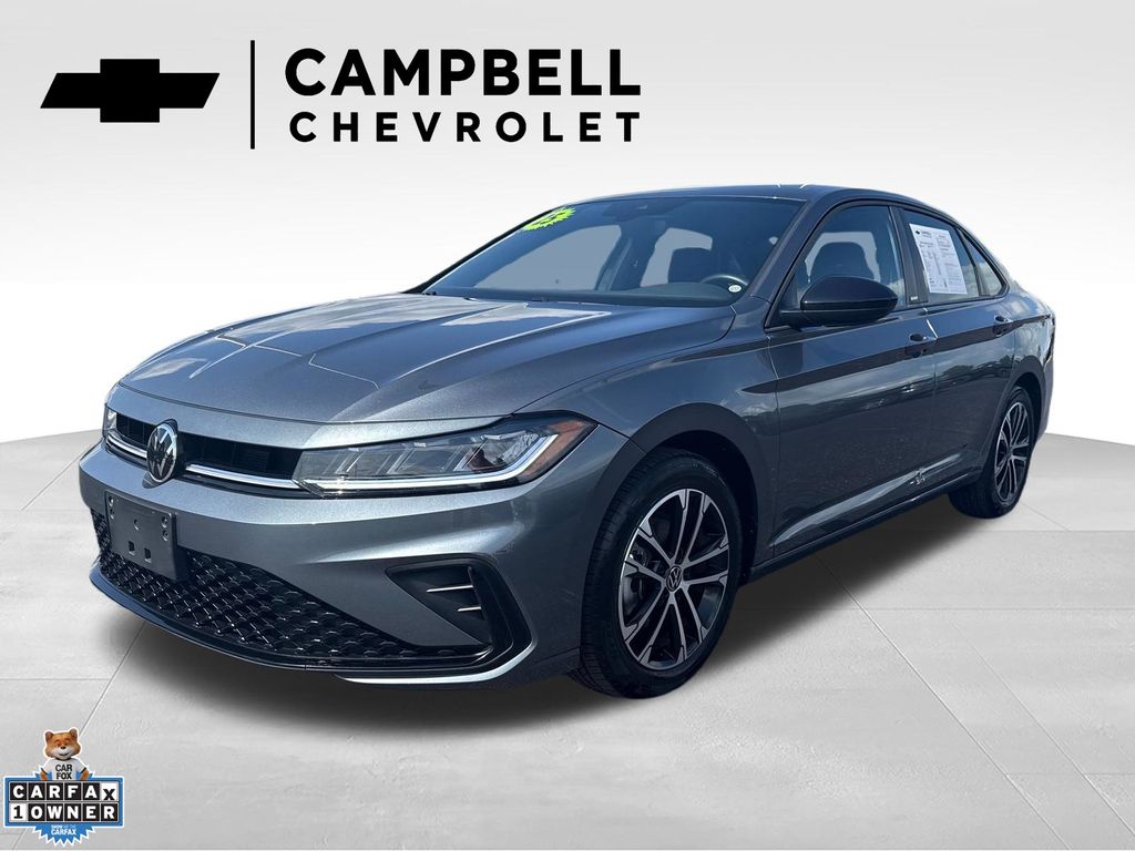 Platinum Gray Metallic 2025 Volkswagen Jetta Sedan Front-Wheel Drive 8-Speed Automatic
