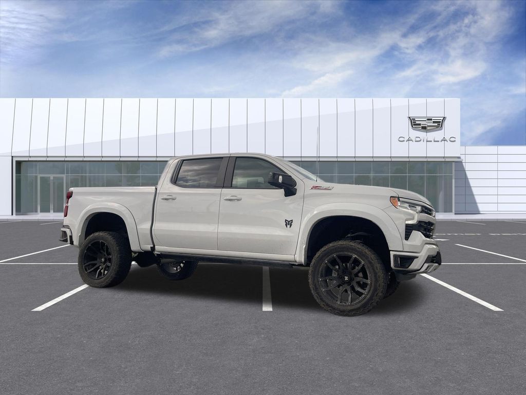 Summit White 2023 Chevrolet Silverado 1500 RST Crew Cab 4WD Pickup Truck Four-Wheel Drive Automatic