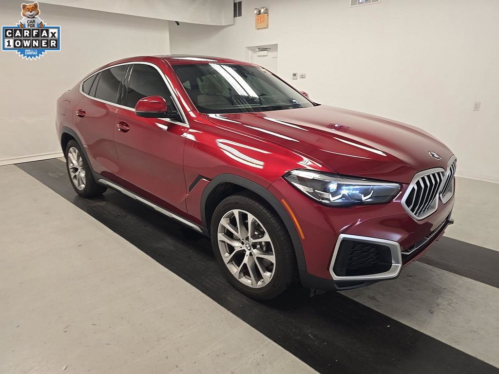 Flamenco Red Metallic 2023 BMW X6 xDrive40i AWD SUV / Crossover All-Wheel Drive 8-Speed Automatic