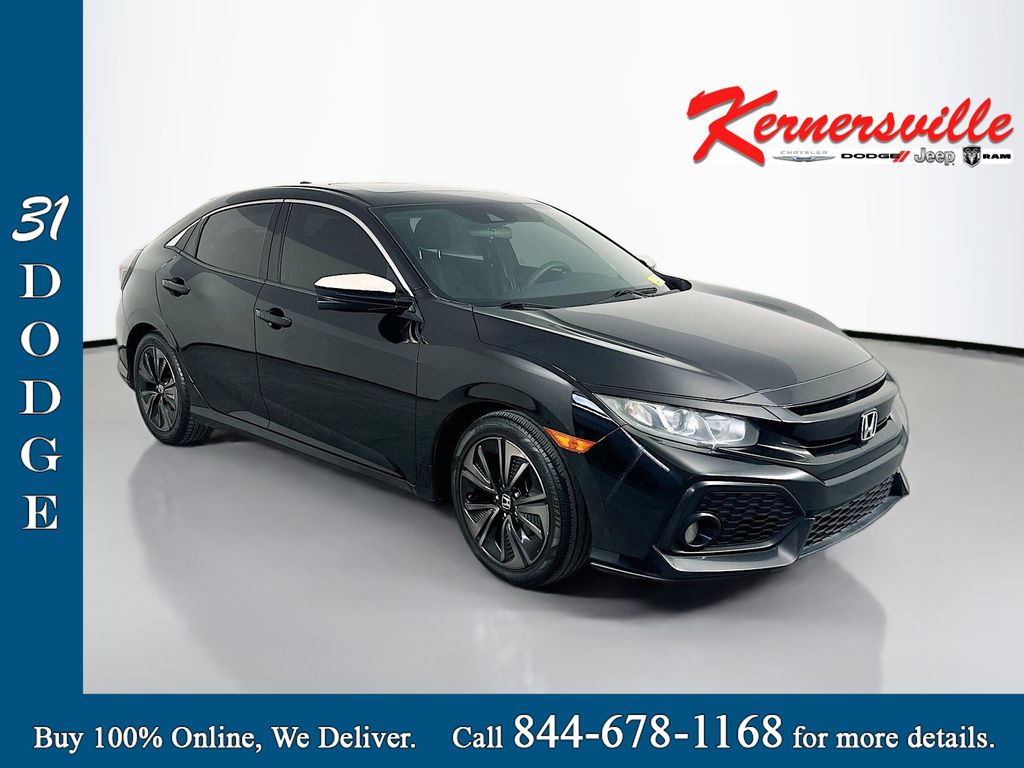 Black 2019 Honda Civic Hatchback EX FWD Hatchback Front-Wheel Drive Continuously Variable Transmission