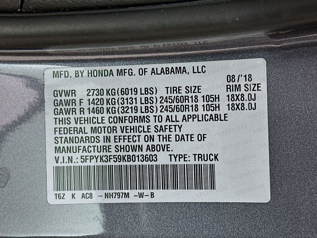 Thumbnail: 2019 Honda Ridgeline - 32