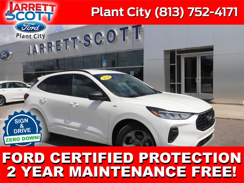 White Metallic 2024 Ford Escape ST-Line FWD SUV / Crossover Front-Wheel Drive 8-Speed Automatic