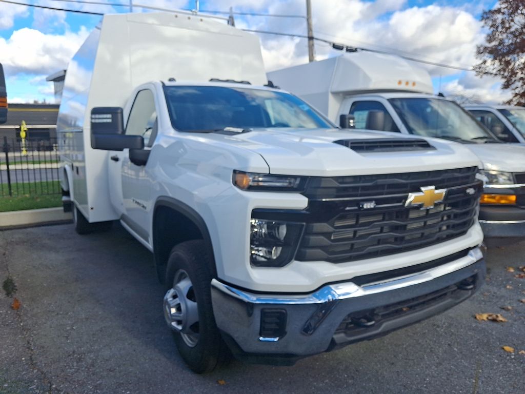2025 Chevrolet Silverado 3500HD Work Truck White at Klick Lewis Buick Chevrolet