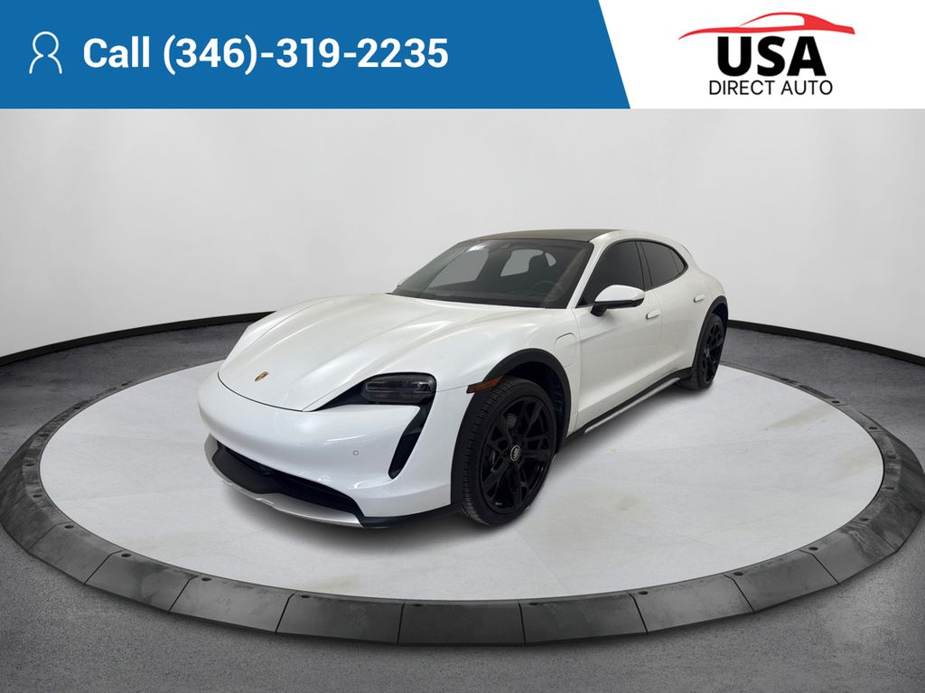 White 2022 Porsche Taycan 4 Cross Turismo Wagon AWD Wagon All-Wheel Drive 2-Speed Automatic