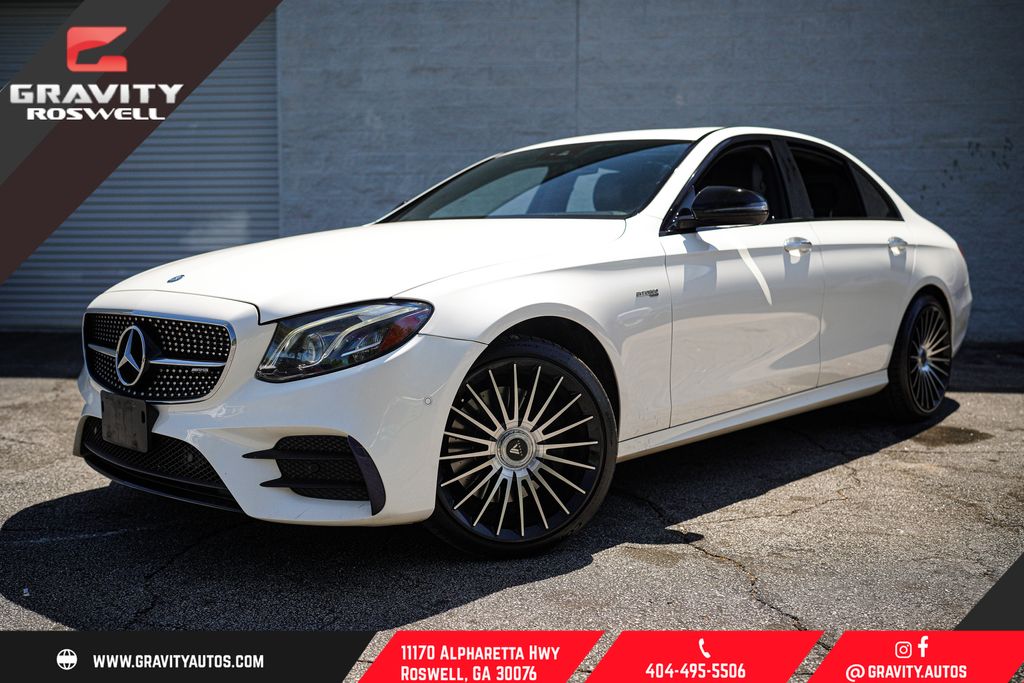 White 2017 Mercedes-Benz E-Class AMG E 43 4MATIC Sedan All-Wheel Drive 9-Speed Automatic