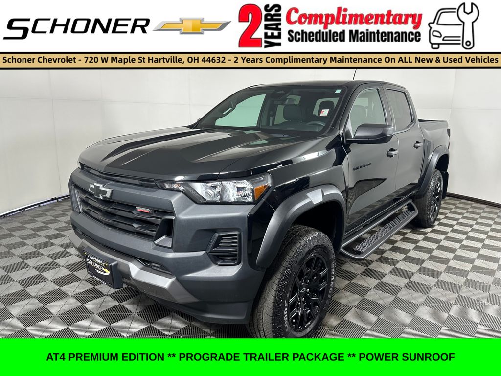 Black 2024 Chevrolet Colorado Pickup Truck Four-Wheel Drive 8-Speed Automatic