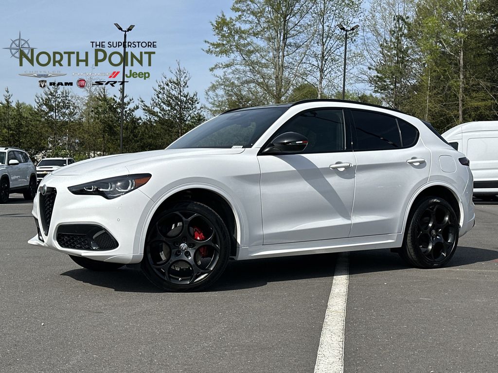 Milano White 2025 Alfa Romeo Stelvio Tributo Italiano AWD SUV / Crossover All-Wheel Drive 8-Speed Automatic