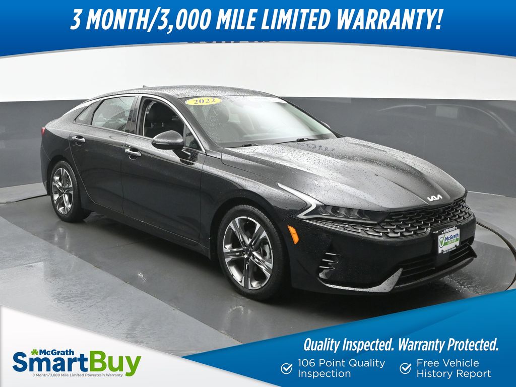 Ebony Black 2022 Kia K5 EX FWD Sedan Front-Wheel Drive 8-Speed Automatic