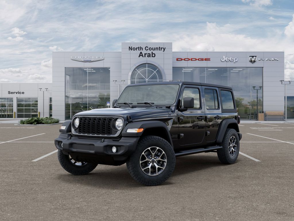 Black Clearcoat 2026 Jeep Wrangler Sport S 4-Door 4WD SUV / Crossover Four-Wheel Drive 8-Speed Automatic