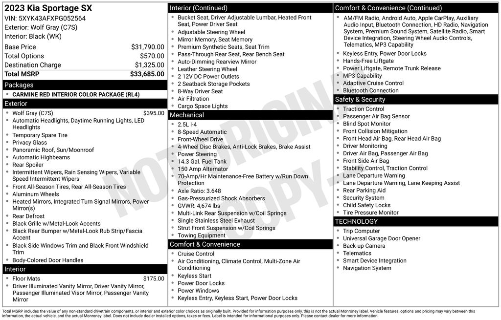 Certified Used 2023 Gray Kia SX image 4