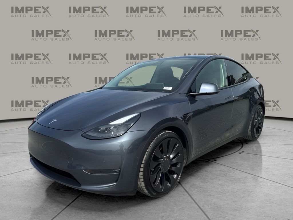 Midnight Silver Metallic 2022 Tesla Model Y SUV / Crossover All-Wheel Drive 1-Speed Automatic