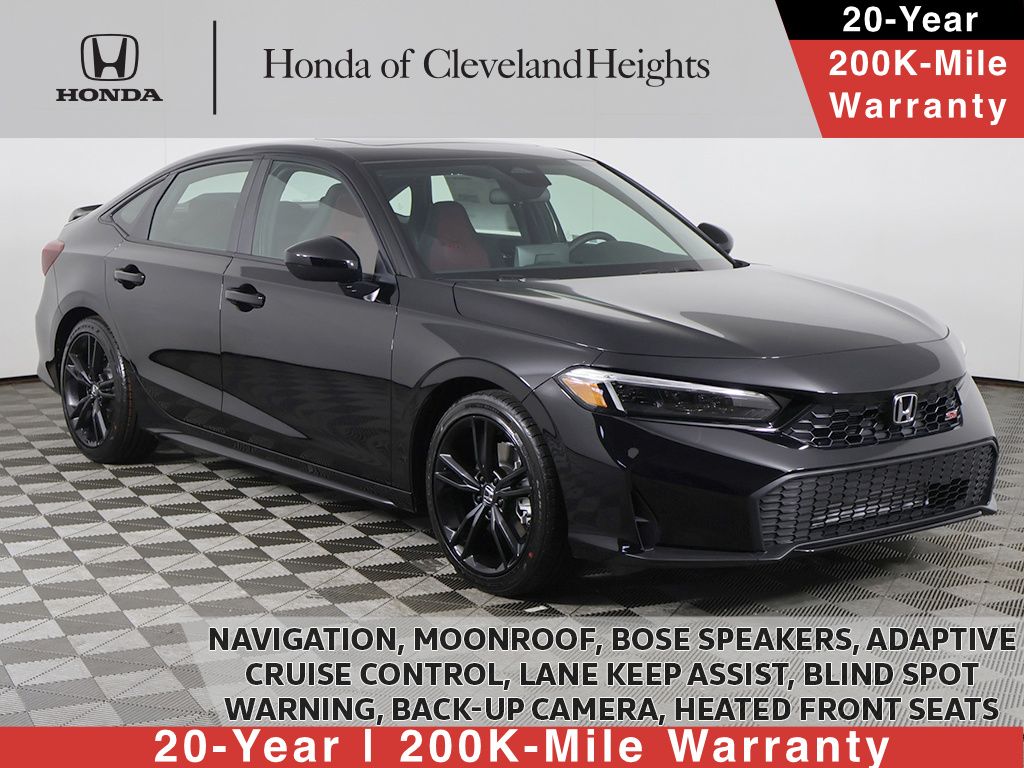 Crystal Black Pearl 2026 Honda Civic Sedan Front-Wheel Drive 6-Speed Manual