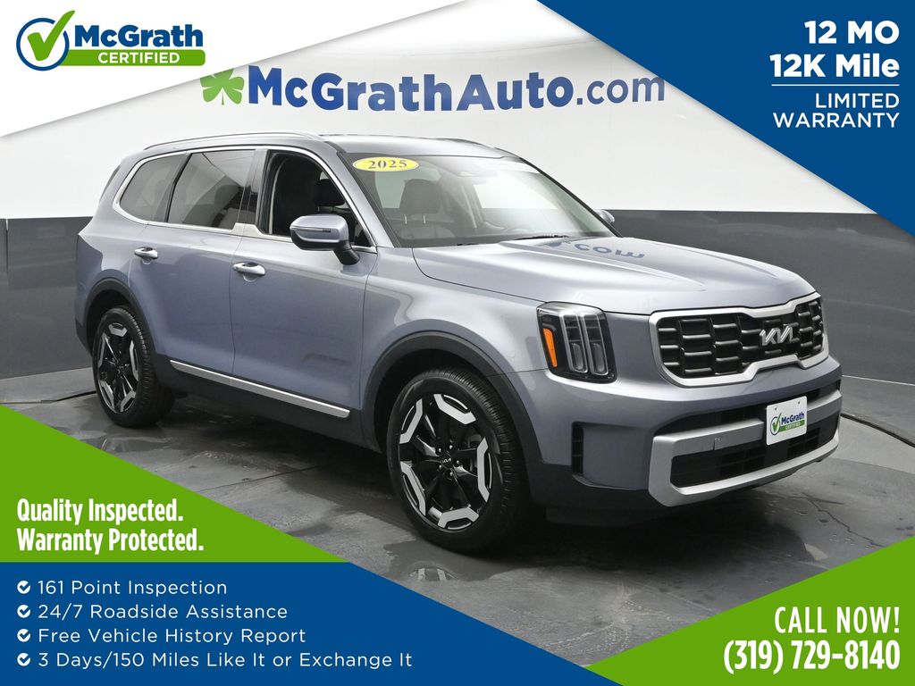 Everlasting Silver 2025 Kia Telluride S AWD SUV / Crossover All-Wheel Drive 8-Speed Automatic