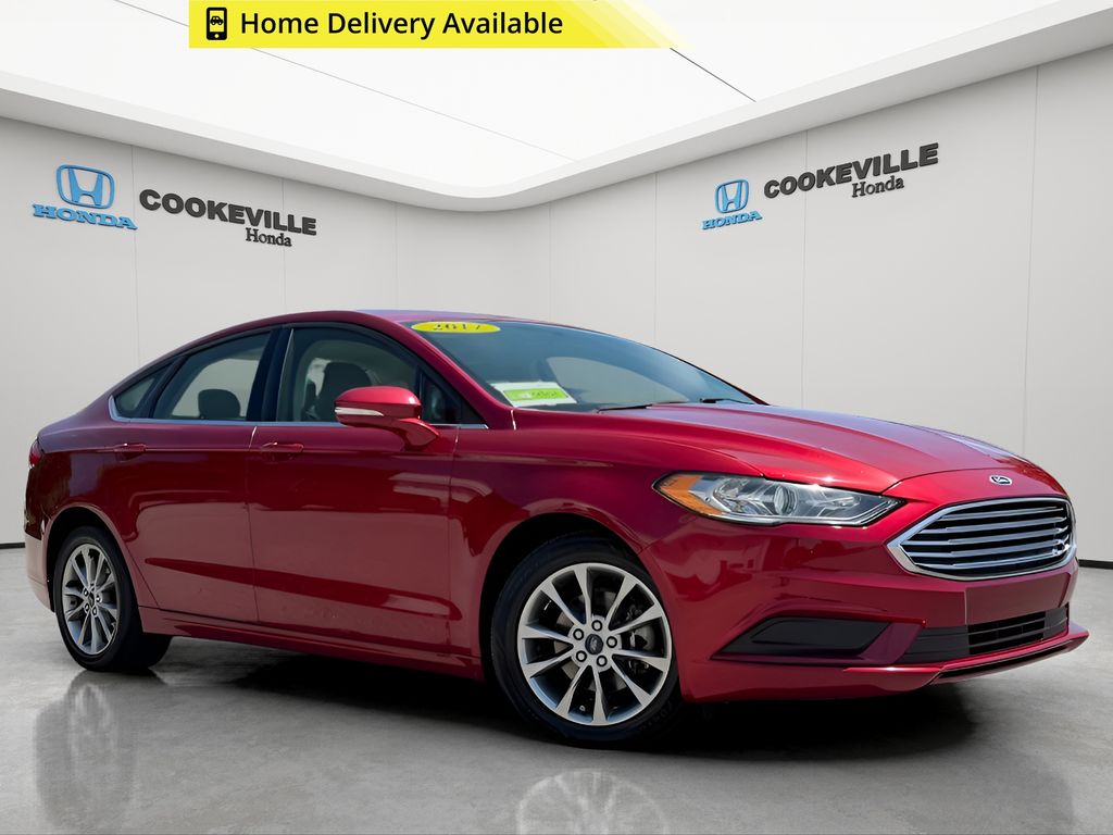Ruby Red Metallic Tinted Clearcoat 2017 Ford Fusion Sedan Front-Wheel Drive 6-Speed Automatic