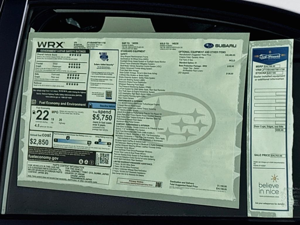 2026 Subaru WRX Base