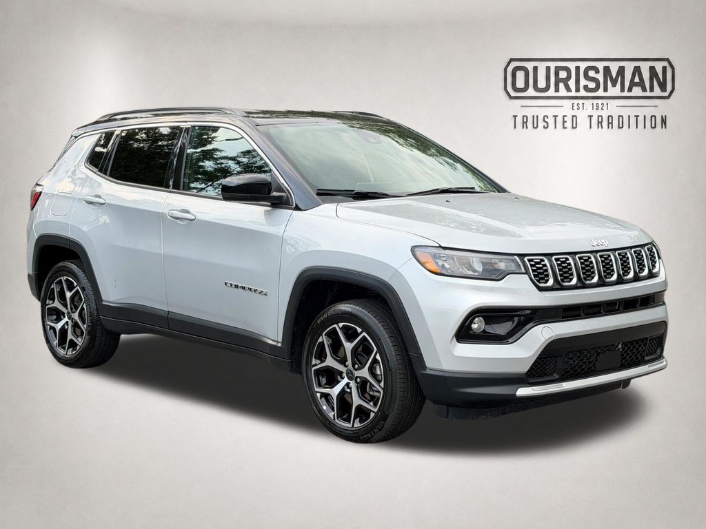 Silver 2025 Jeep Compass SUV / Crossover Four-Wheel Drive 8-Speed Automatic