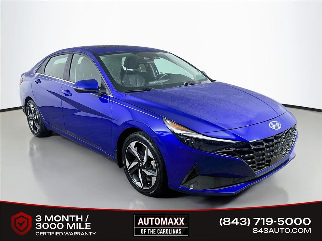 Intense Blue 2023 Hyundai Elantra Hybrid Sedan Front-Wheel Drive 6-Speed Dual Clutch