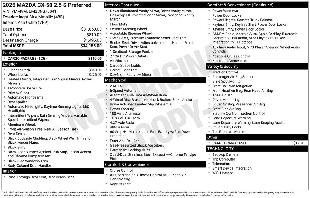 Thumbnail: 2025 Mazda CX-50 - 19