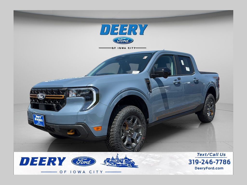 Blue (Azure Gray Met Tri-Coat) 2026 Ford Maverick Pickup Truck All-Wheel Drive 8-Speed Automatic