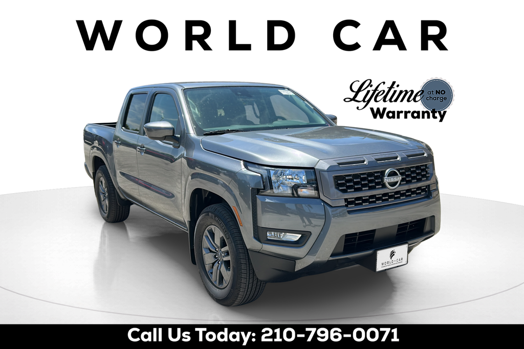 Gray (Gun Metallic) 2025 Nissan Frontier Pickup Truck 4X2 9-Speed Automatic Overdrive