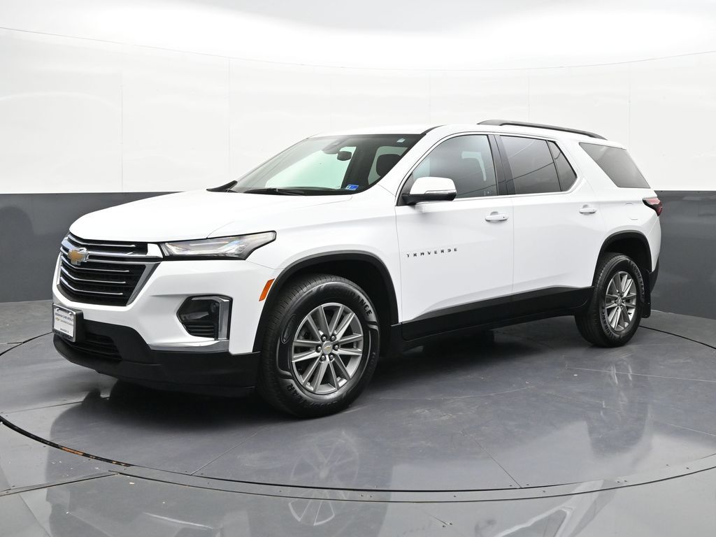 Summit White 2023 Chevrolet Traverse LT Cloth AWD SUV / Crossover Four-Wheel Drive 9-Speed Automatic