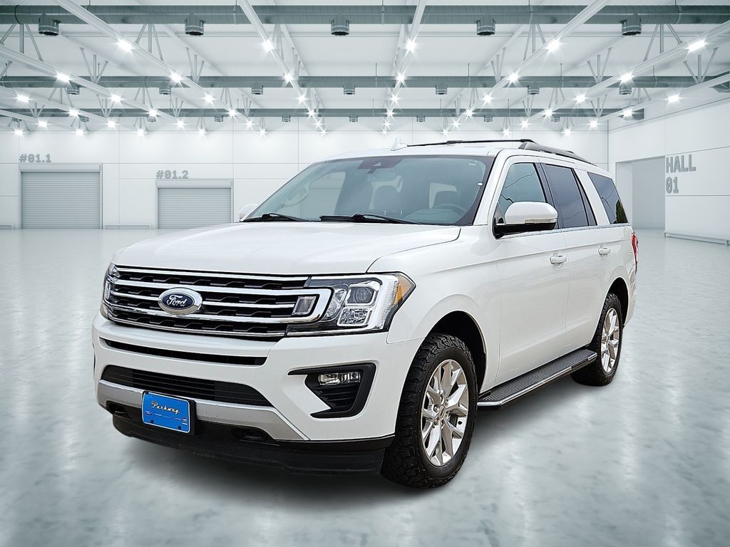 White Metallic 2021 Ford Expedition XLT 4WD SUV / Crossover Four-Wheel Drive Automatic