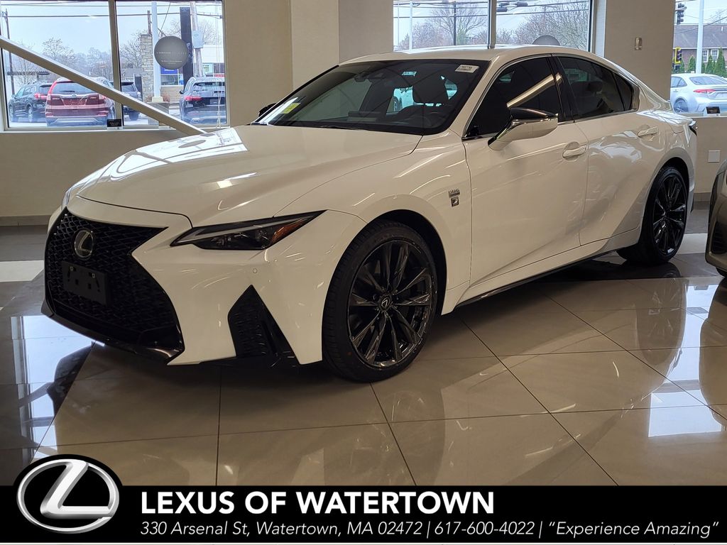 Ultra White 2023 Lexus IS 350 F Sport AWD Sedan All-Wheel Drive 6-Speed Automatic