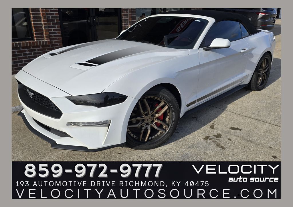 Oxford White 2020 Ford Mustang EcoBoost Premium Convertible RWD Convertible Rear-Wheel Drive Automatic