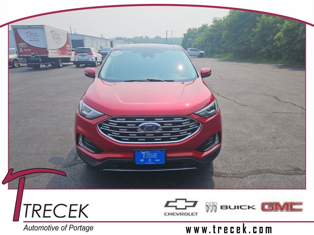 Red Metallic 2021 Ford Edge SUV / Crossover All-Wheel Drive 8-Speed Automatic