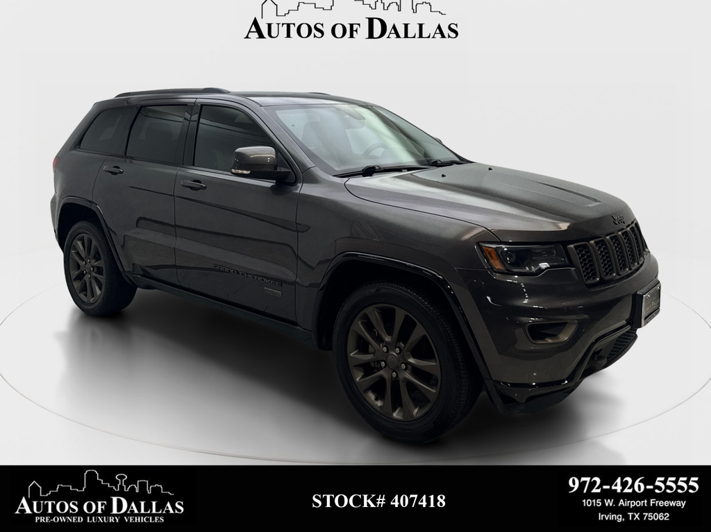 Gray (Granite Crystal Metallic Clearcoat) 2016 Jeep Grand Cherokee Limited SUV / Crossover 4X2 8-Speed Automatic