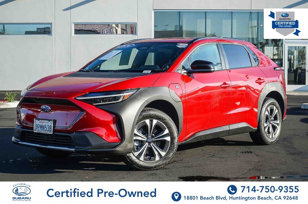 Red Pearl 2024 Subaru Solterra Premium AWD SUV / Crossover All-Wheel Drive 1-Speed Automatic