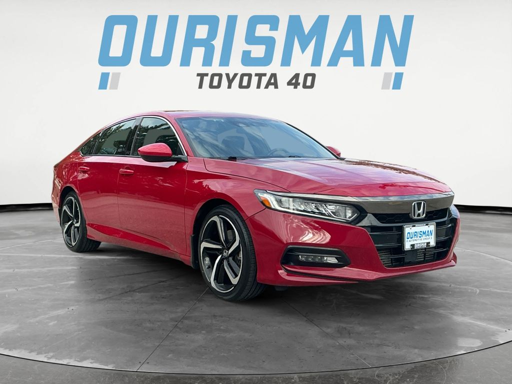 Red 2019 Honda Accord 1.5T Sport FWD Sedan Front-Wheel Drive Continuously Variable Transmission