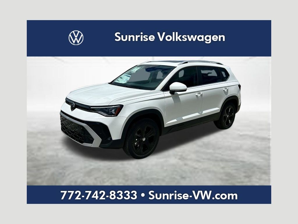 Pure White 2026 Volkswagen Taos SUV / Crossover All-Wheel Drive 8-Speed Automatic