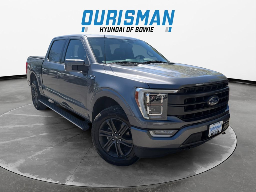 Carbonized Gray Metallic 2021 Ford F-150 Lariat SuperCrew 4WD Pickup Truck Four-Wheel Drive Automatic