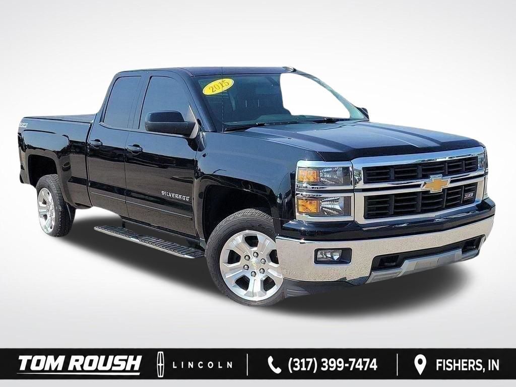 Black 2015 Chevrolet Silverado 1500 Pickup Truck Four-Wheel Drive 6-Speed Automatic Overdrive