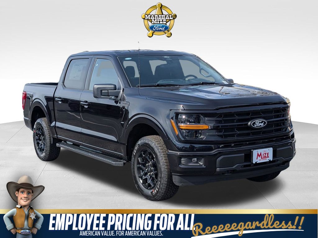 Agate Black Metallic 2026 Ford F-150 XLT SuperCrew 4WD Pickup Truck Four-Wheel Drive Automatic