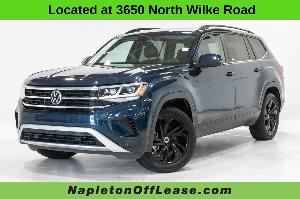 Tourmaline Blue Metallic 2022 Volkswagen Atlas SUV / Crossover All-Wheel Drive 8-Speed Automatic
