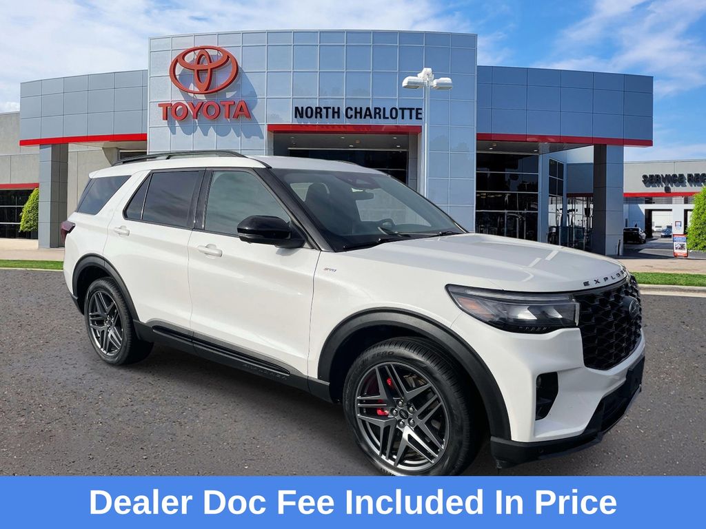 Star White Metallic Tri-Coat 2025 Ford Explorer ST-Line AWD SUV / Crossover All-Wheel Drive Automatic