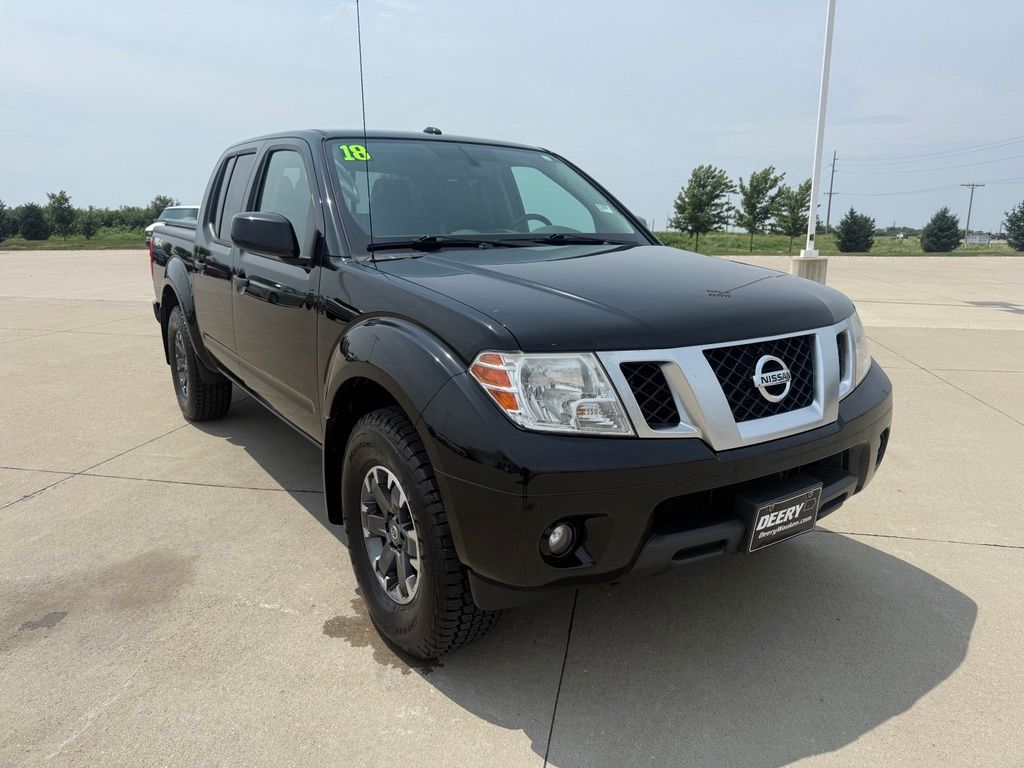 Gray (Magnetic Black) 2018 Nissan Frontier Pickup Truck Four-Wheel Drive 5-Speed Automatic Overdrive