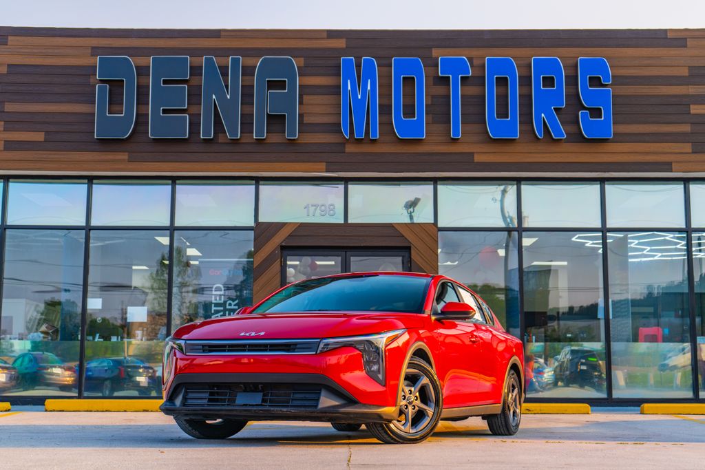 Currant Red 2025 Kia K4 LXS FWD Sedan Front-Wheel Drive Continuously Variable Transmission